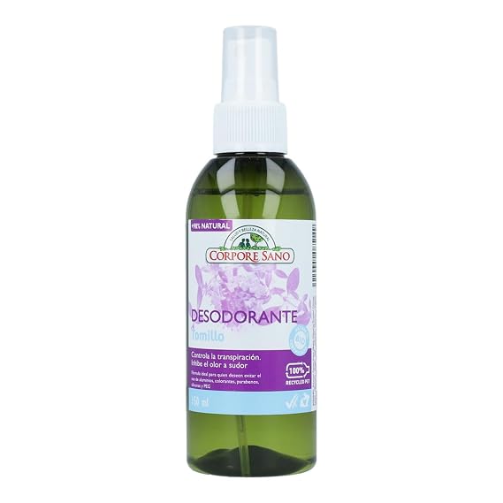 Corpore Sano Spray Deodorant-CERTIFIED ORGANIC-NO PARABENS/ALUMINIUM-Imported from Spain-150 ml/5 fl oz (Linden-Sage) by Corpore Sano