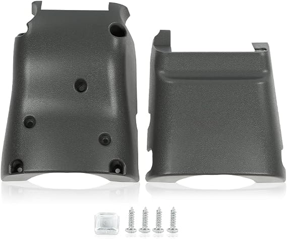 G-PLUS Steering Column Cover Compatible with Toyota 4Runner Pickup 1990-1995, 45286-35330, 45287-04020, 45286-04020, 45286-35360 Lower & Upper Gray