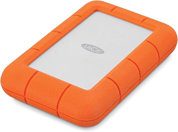 LaCie LAC301558 Rugged Mini USB 3.0 Portable External HD, Orange, 1TB