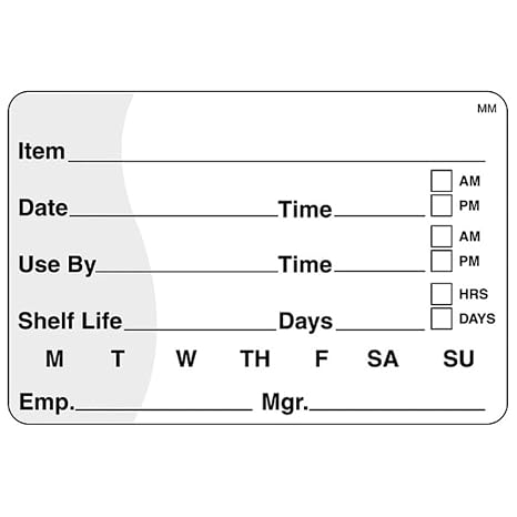 DayMark Safety Systems MoveMark IT120152 Shelf Life/Use by Removable Label, 2" x 3", Red/White, Roll of 500