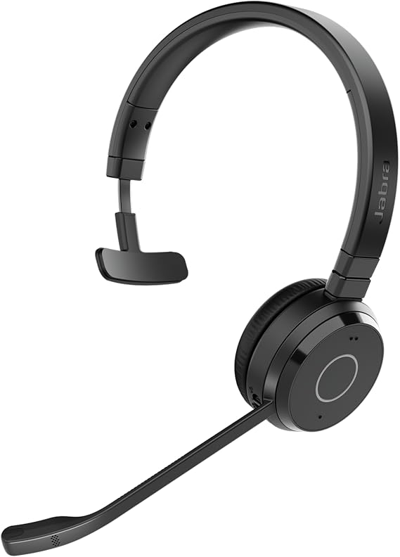 Jabra Evolve 65 TE (Third Edition) Wireless Teams Headset with Mic, Black