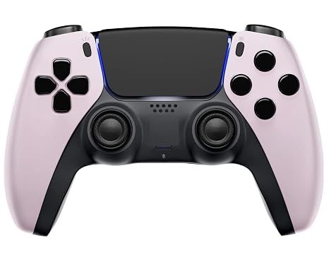 MODDEDZONE Wireless Controller for PS5 with Exclusive and Unique Designs Compatible with PlayStation 5 and PC - The Ideal Christmas Gift for Gaming Enthusiasts - Expertly Crafted in USA(Soft Sakura)