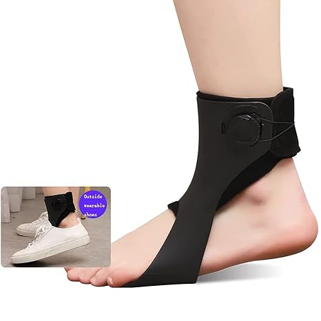 Pituitary Leg Orthotics Ankle Foot Drop Brace Orthotics Splints, Adjustable Pituitary Leg Orthotics Stability Support Pad, Relieve Day and Night Pain and Relieve Pressure