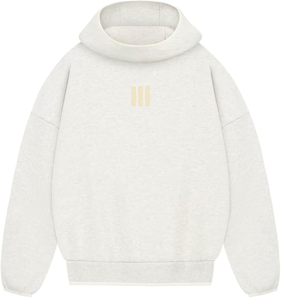 adidas Mens Fear Of God Athletics Heather Hoodie Casual Outerwear Casual - White