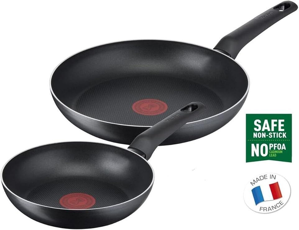 Tefal Titanyum 1X SimpleCook Difüzyon Tabanlı 20/26 Cm 2'li Tava Seti - 2100126824