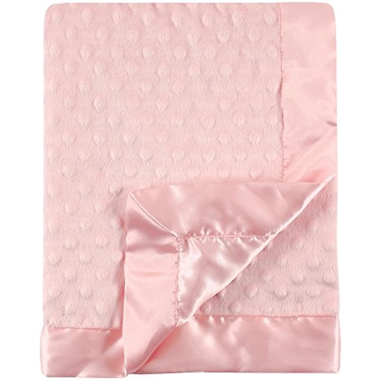 Hudson Baby Unisex Baby Plush Mink Blanket, Pink, One Size