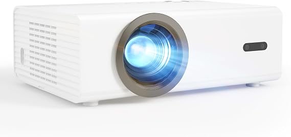 Netflix Built-in & Native 1080P ProjectorAKIYO Smart Projector with WiFi and Bluetooth, Auto Focus & Keystone Portable Outdoor Projector 4K Supported, Compatible with TV Stick Smartphone/HDMI/USB