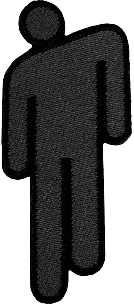 Men's Billie Eilish Blohsh Black Embroidered Patch Black