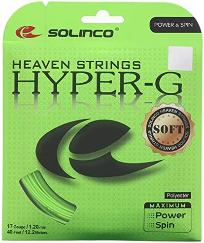 Solinco Hyper-G Soft 17G Tennis String 2 Pack Set - Best Racquet String for Spin and Control