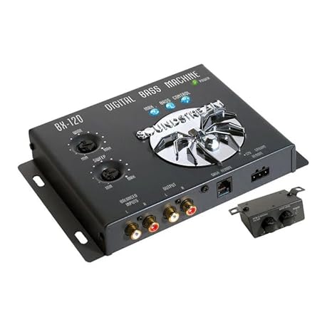 Soundstream BX-12 D Car Audio Bass Restoration Processor with Remote Control | Epicenter Alternative for Factory & Aftermarket Sound Systems | Bass Enhancer Processor and Subwoofer Booster
