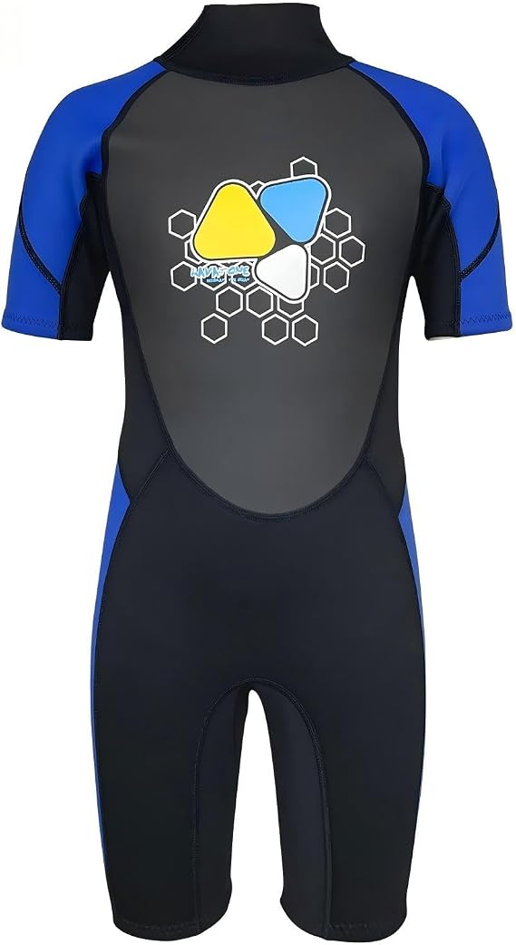 LayaTone Kids Wetsuit 3/2mm Neoprene Full Body Kids Wet Suits for Boys Girls One Piece Wetsuit for Swimming Diving Surfing Freediving Canoeing