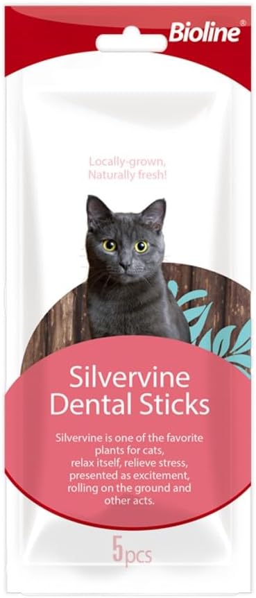 Bioline Tartar Önleyici Dental Kedi Çubukları, Catnipli (Kedi Naneli)