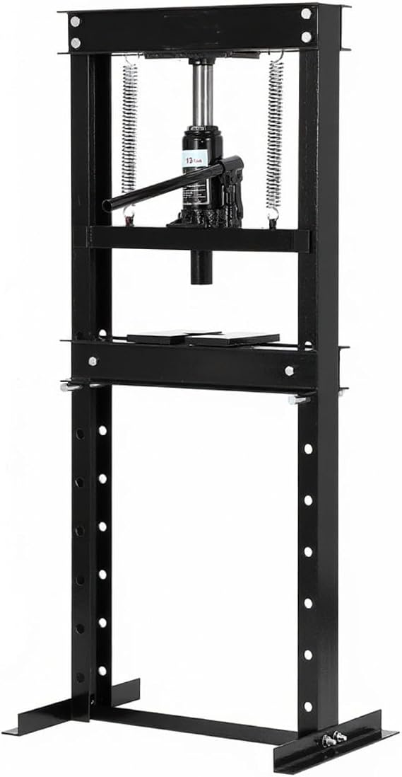 GarveeTech 12 T Hydraulic Press, H-Frame Adjustable Garage Floor Shop Press