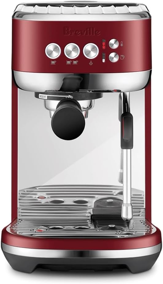 Breville Bambino Plus Espresso Machine BES500RVC, Red Velvet Cake