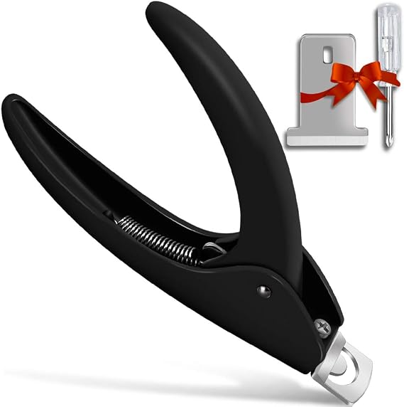 Black Nail Clippers Acrylic Nail Cutter for Nail Tips Cutter Set