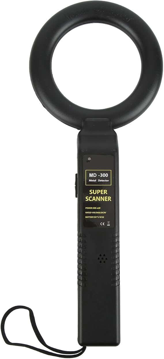HEEPDD Veterinary Handheld Metal Detector, Ring Shape Cow Stomach Wand, 13.8 Inch, One Key Control