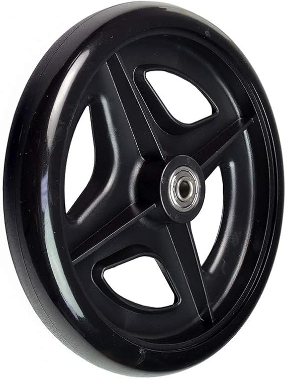 AlveyTech 7" Rear Wheel for Drive Medical Rollator - Replacement Wheels fit Drive Aluminum (728-R728), for 4-Wheel Walker, Rolling Walkers, Mobility Rollators, Include 608ZZ Bearings (9501S72800)
