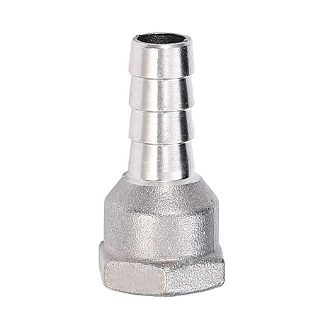 Beduan Stainless Steel 1 Hose Barb to 1 NPT Female Pipe Barb Fitting