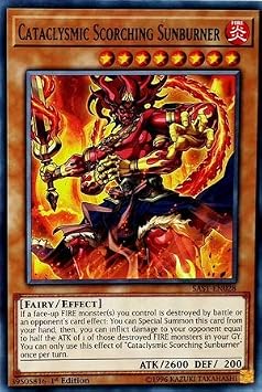 Yu-Gi-Oh! - Cataclysmic Scorching Sunburner - SAST-EN028 - Savage Strike - First Edition - Common