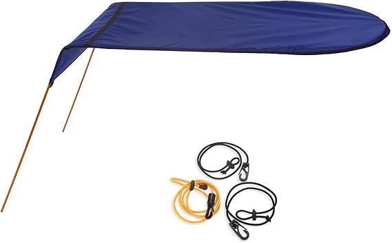 Canoe Kayak Boat Sun Shade Canopy,Canopy with Storage Bag for Boat Kayak Fishing Outdoor, Awning Canopy,Kayak Canopy Mount Base Hardware Kit