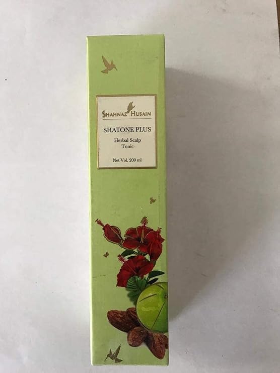 PUU Shahnaz Husain Shatone Plus Herbal Scalp Tonic, 200ml - Rose Scented, Pink/Reddish - Adults - Unisex Adult