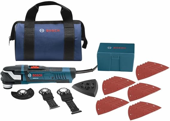 BOSCH StarlockPlus Oscillating Multi-Tool Kit with Snap-In Blade Attachment GOP40-30B