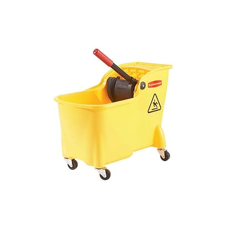 Rubbermaid Professional Plus Commercial Wringer Mop Bucket, 28 qt. (FG728100YEL)