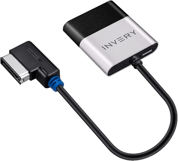INVERY Airdual Bluetooth Adapter Receiver for Audi MMI AMI Music Interface | Check Compatibility Before Order, Compatible for Audi Concert/Symphony/AMI/MMI 3G, Mercedes Media Interface,VW MDI, aptX Chip