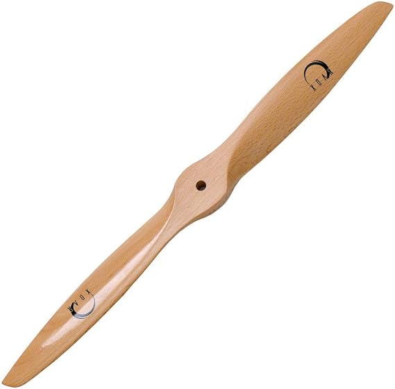 PJA 12x10 12 Inch 2 Blade RC Airplane Propeller Wood Prop for Gasoline Fixed-Wing RC Model Planes (12 x 10, Tractor)