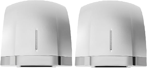 Commercial Hand Dryers Pack of 2, Automatic Electric Hand Dryer, 1800w High Speed Hand Air Dryer, Hot&Cold Dual Control, Noise Reduction, Silver, 9.45 * 9.06 * 9.45"
