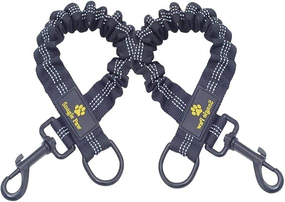 Bungee Dog Leash Extension Attachment, 18 Shock Absorbing Lead Extension Absorber, Prevent Injury on Arm and Shoulder & Save Dogs from Getting Hurt, Great for Bicycle, Running, Walking