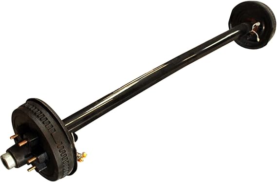 6k-6000 Lb Capacity 12x2 Electric Brake Trailer Axle 6 Lug-Dexter Compatible (Assembled Brake Axle, 85" Hubface-70 Spring Center(6'0Frame))