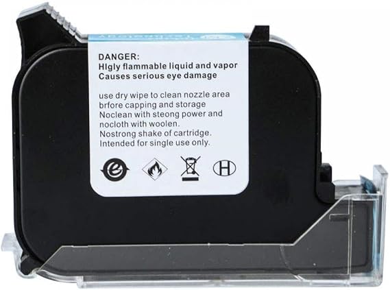 Inkjet Ink Cartridge Compatible Handheld Gun Printer with 12.7mm 25.4mm Printing Height Model 2588(25.4mm White)