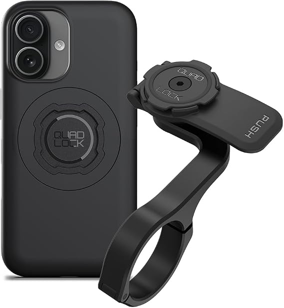 Quad Lock Out Front PRO Handlebar Bike Phone Mount (V2) with MAG Phone Case for iPhone 17