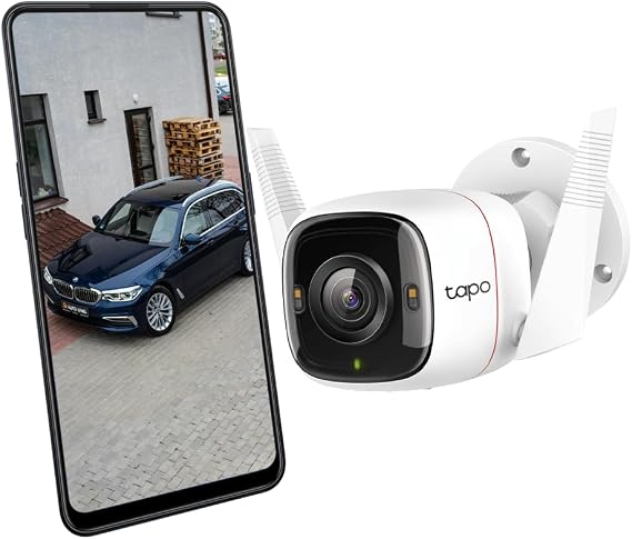Tapo C320WS, 2K 4MP Dış Mekan Wi-Fi/Ethernet Güvenlik Kamerası, Hareket Algılama, IP66 Su Geçirmez, 30m Starlight Gece Görüşü, Çift Yönlü Ses, Bulut/Yerel Depolama, Sesli ve Işıklı Alarm