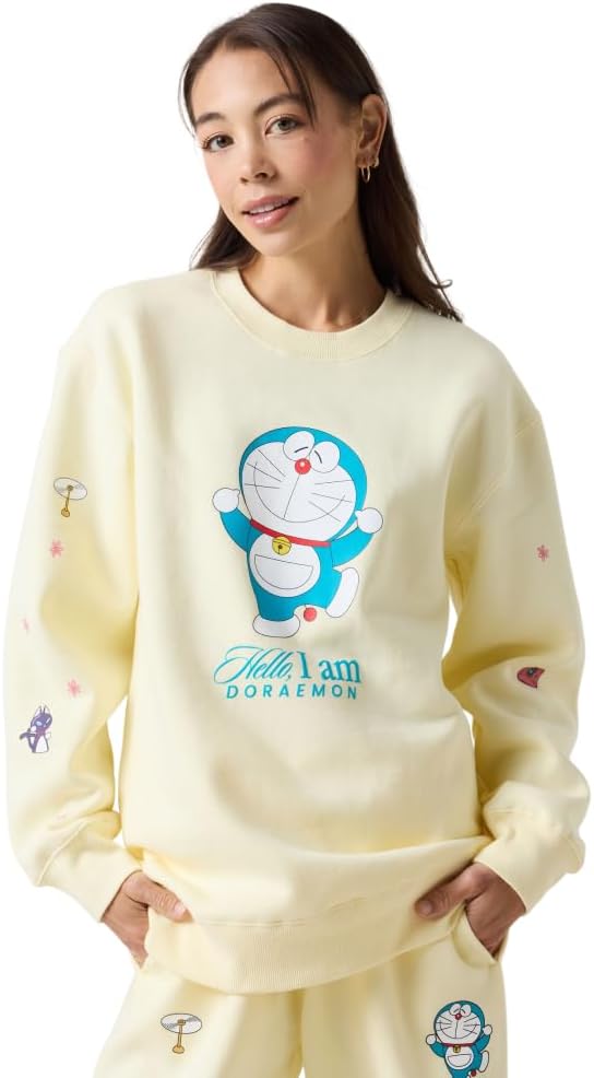 Samii Ryan Women's Doraemon Gadgets Crewneck