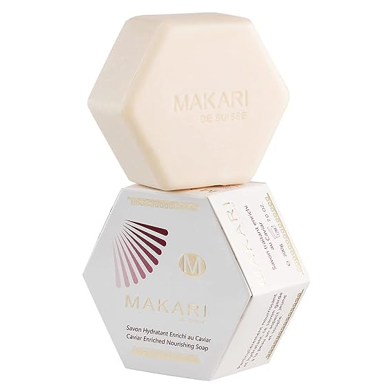 Makari Classic Caviar Enriched Treatment Soap 7.0 oz Moisturizing & Brightening Bar Soap for Face & Body Anti-Aging Cleanser Combats Dryness, Dullness, Wrinkles & Blemishes
