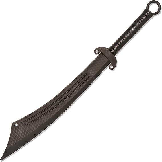 Polypropylene Plastic Martial Sword,Traditional Black Broadsword,Plastic Sword For Role-Playing and Stage Performance