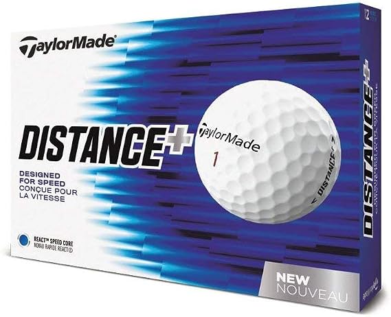 TaylorMade 2018 Distance Plus Golf Balls (One Dozen)