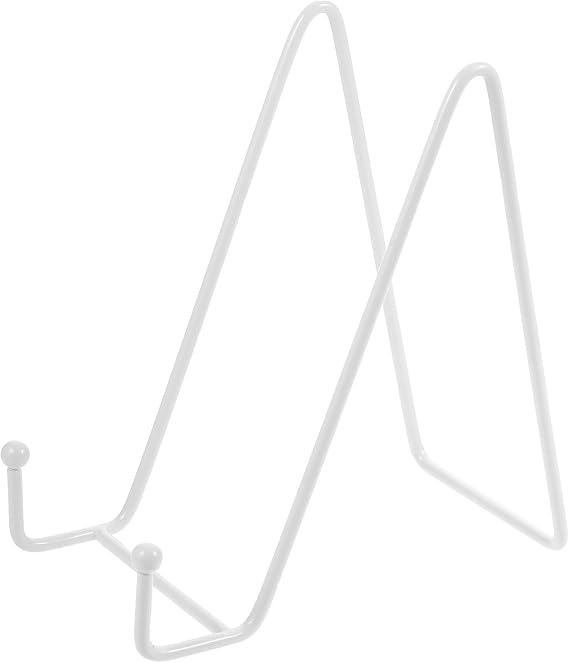 Alipis Metal Plate Holder Display Stand Easel Picture Frame Stand for Tabletop Photo Plate Plaque Book and Artwork Display 5.90 X 5.51 X 2.95 in for Home Office Kitchen Dining Room and Art Gallery