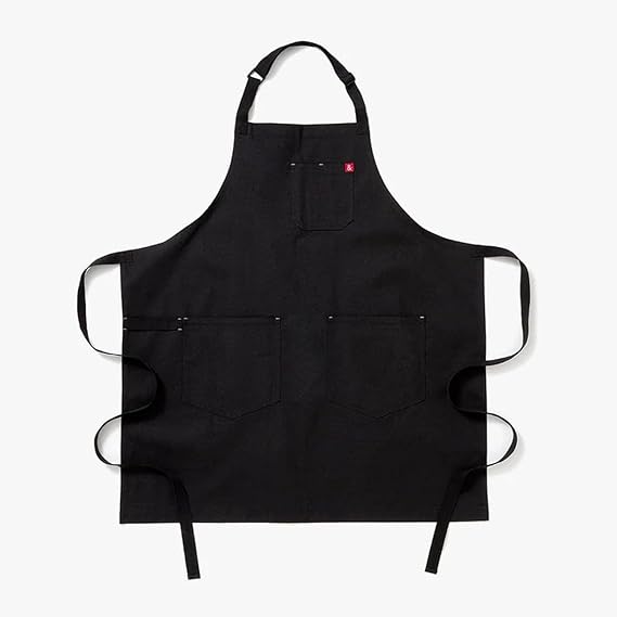 hedley & bennett Essential Chef Apron | Professional Chef Apron with Pockets & Adjustable Bib Strap for Cooking & Grilling