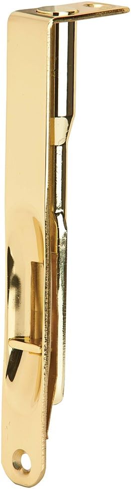 SCHLAGE Ives by Schlage 265B3 Schlage Flush Bolt, Solid, Bright Polished, Brass