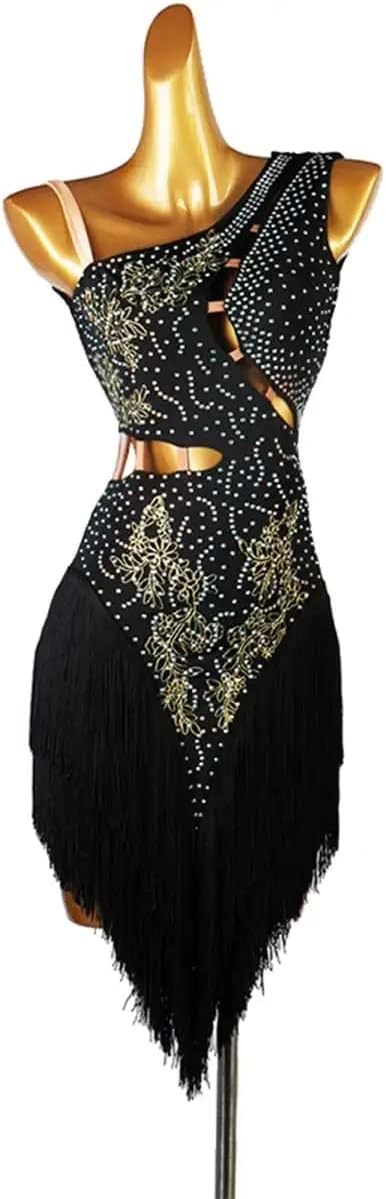 Fringe Latin Dance Dresses for Women Ballroom Salsa Samba Rumba ChaCha Costume Profession Latin Competition Dress