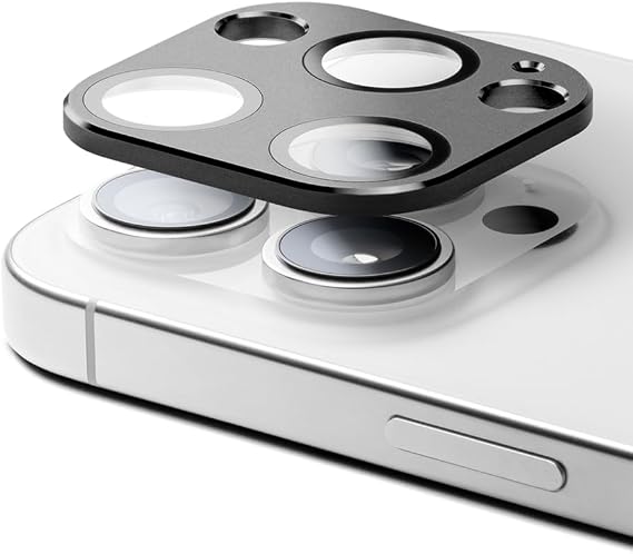 CASETiFY Aluminium Camera Lens Protector [Easy Application] for iPhone 16 Pro / 16 Pro Max - Black