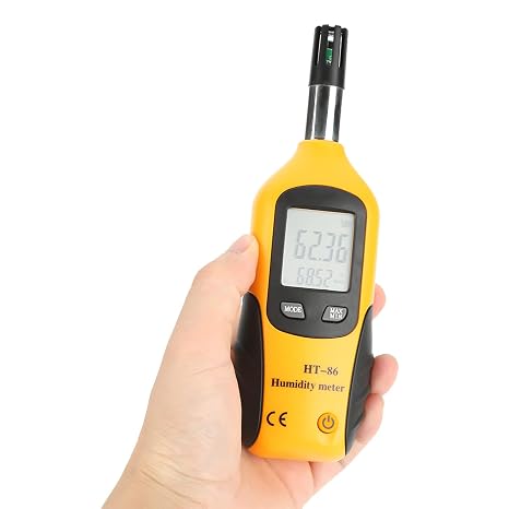 Digital Temperature and Humidity Meter - with Dew Point and Wet Bulb Temperature