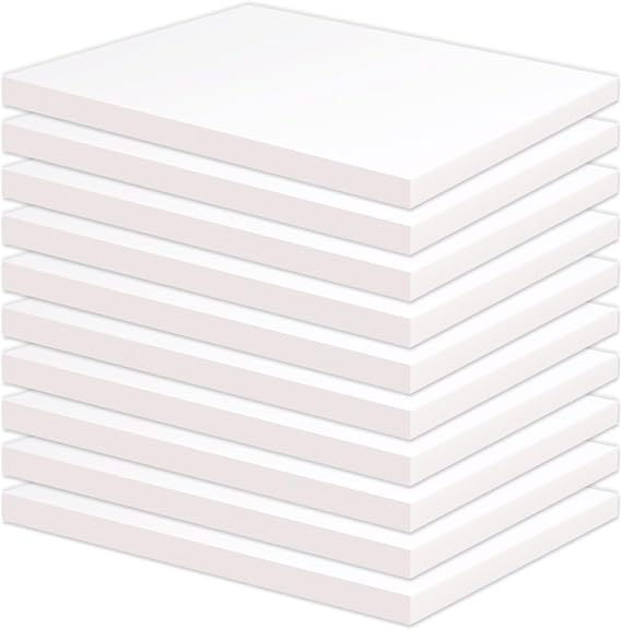 Multi Purpose XPS Foam Board, 10 Pack 11.7x7.8x0.4in Polystyrene Craft Foam | Rigid and Easy to Shape,DIY Modeling Art Projects, Party Decoration, Cosplay Prop Production, Carve,Heat Insulation