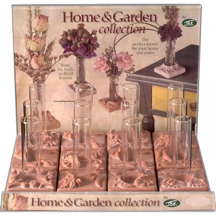Assorted Terra Cotta Ceramic Bud Vases, Set of 2