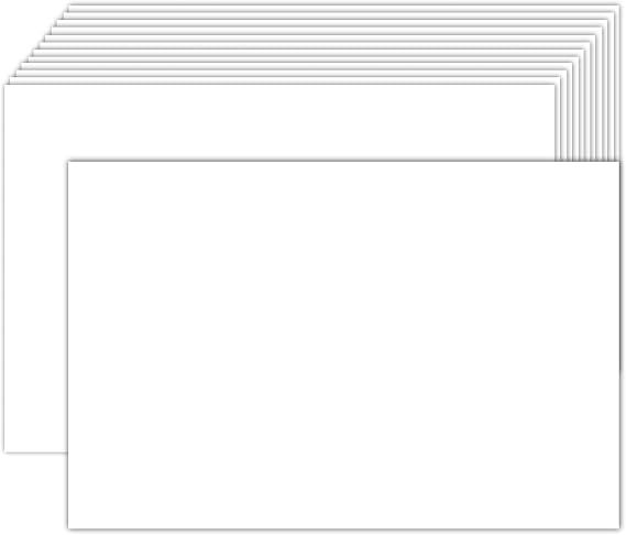 Goefun 100 Pack White Blank Index Cards 4x6 Thick Paper 80lb