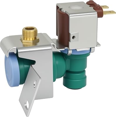 WPW10238100 Refrigerator Water Inlet Valve W10498992 Replace W11451511 AP6017532 Water Inlet Valve Compatible with Whirlpool Kenmore KitchenAid Maytag Jenn-Air Ikea Refrigerator, 2-years