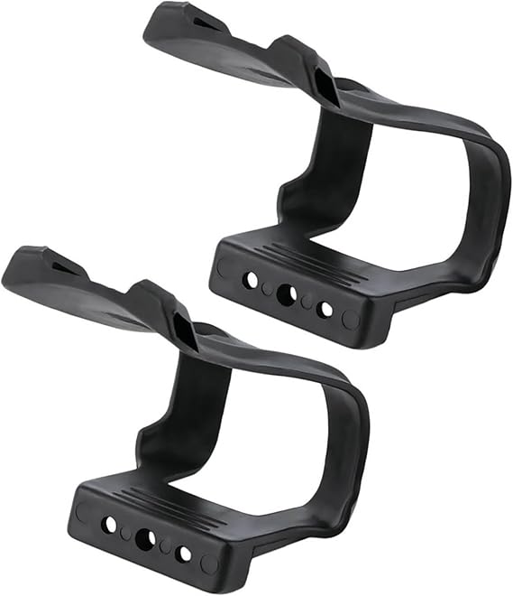 Mountain Bike Cycling Pedals Toe Clip Road Bike Pedal Half Clips Bicycles Strapless Toe Pedal Clips Cage Easy to Install